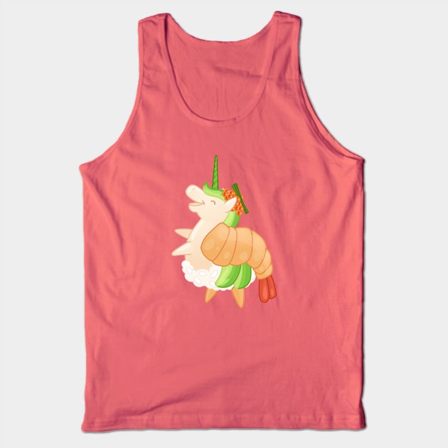 Green Dragon Sushicorn Tank Top by LittleWhiteOwl